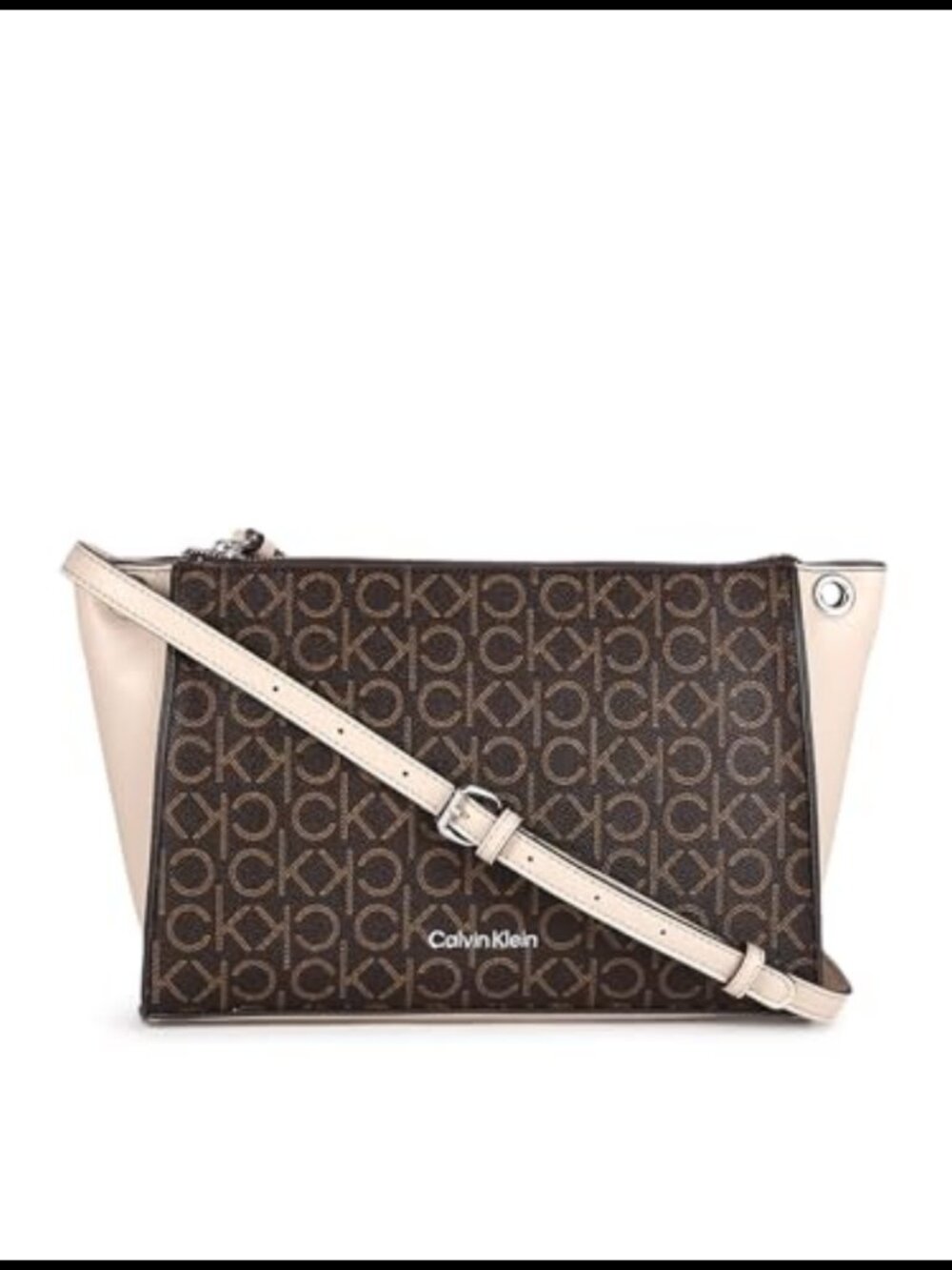 Vegan Leather Crossbody Bag with Adjustable Strap & Zip Closure